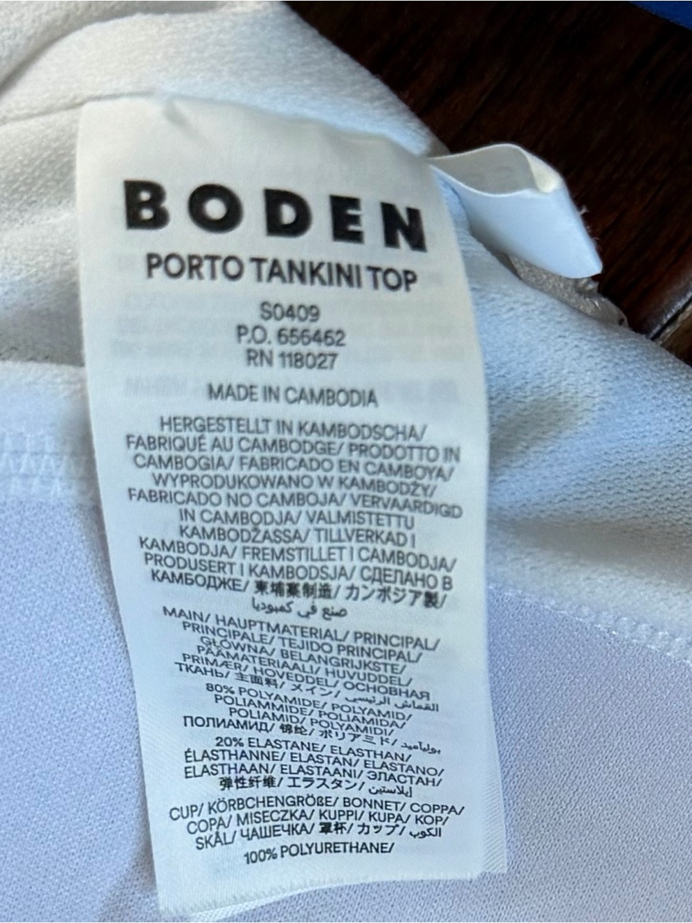 Boden Porto Tankini Set | Women’s 16–18 | Gently Used - Picture 4 of 5